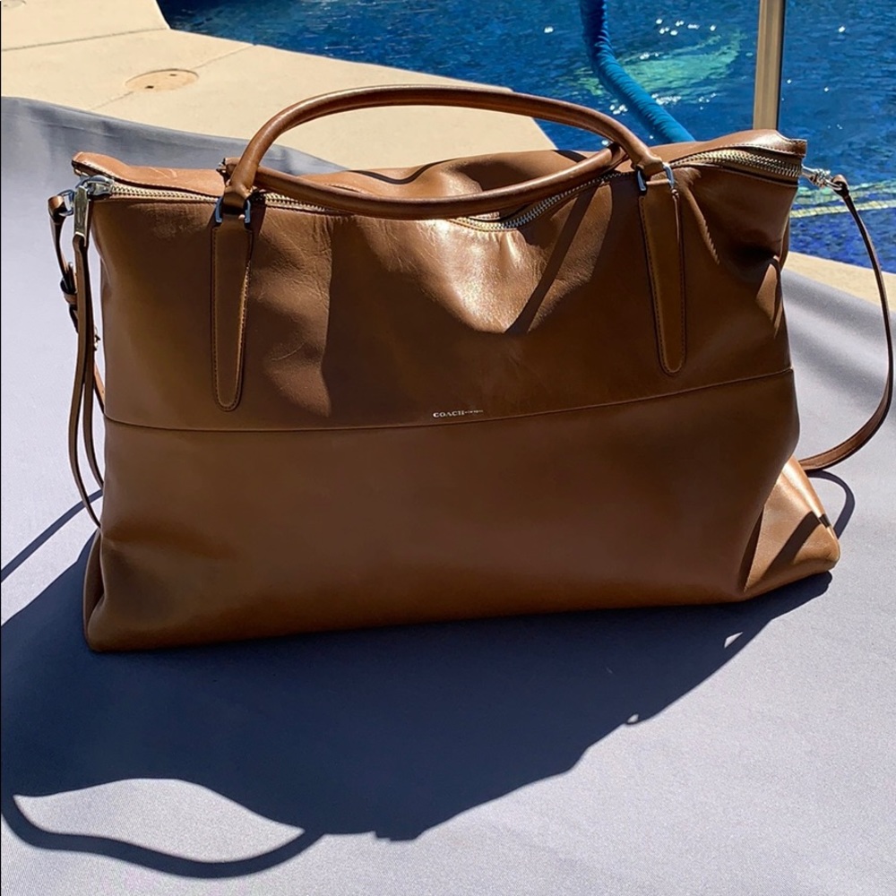 Coach Leather Weekender